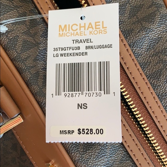 Michael Kors Brown Weekender - Picture 5 of 8